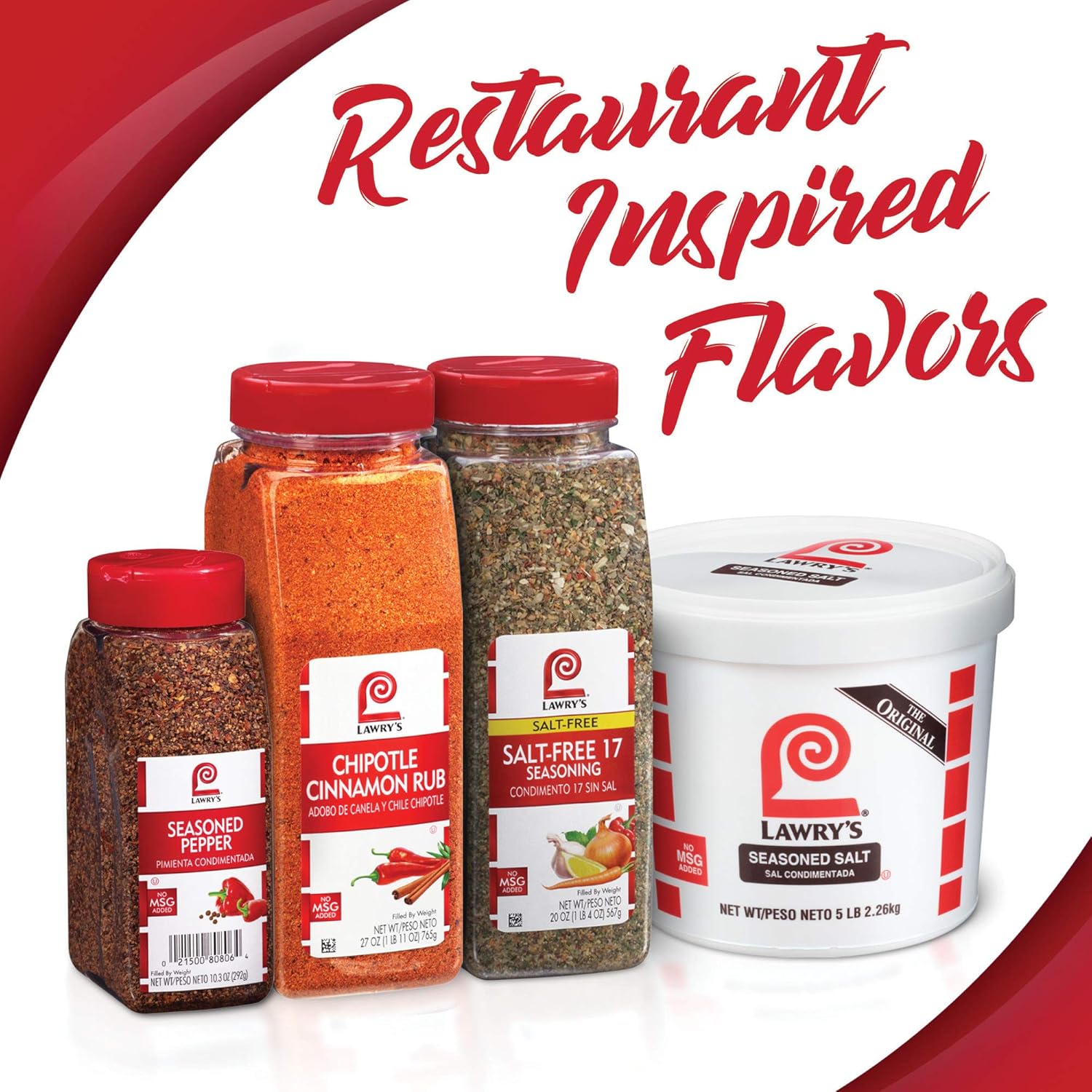 Lawry's Seasoned Salt, 5 lbs : Flavored Salt : Grocery & Gourmet Food