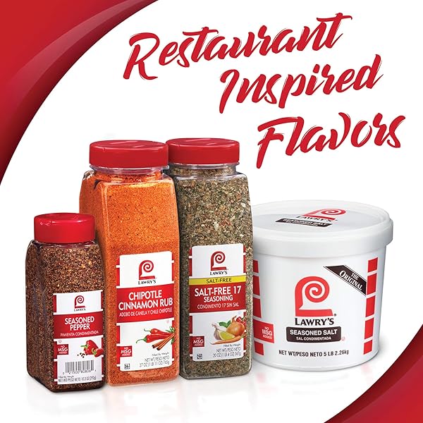 LAWRY’S ORIGINAL FRENCH FRY SEASONING, 16 OZ – ONE 16 OUNCE CONTAINER OF FRENCH FRY SEASONING POWDER WITH PREMIUM BLEND OF SPICES, BEST ON FRIES, POTATOES, VEGETABLES AND MORE