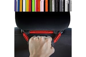 GPCA GP BackGrip PRO, Headrest Car Passenger Hand Grip for Truck & Car Wrangler JL JT JK Handle for Offroad, Kids & Seniors, Patented Jeep Accessories, Aluminum, Firecracker Red, Pack of 2