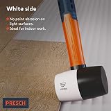 PRESCH Rubber Mallet 450g Fiberglass Handle 55mm Diameter for Indoor Outdoor Use view 4