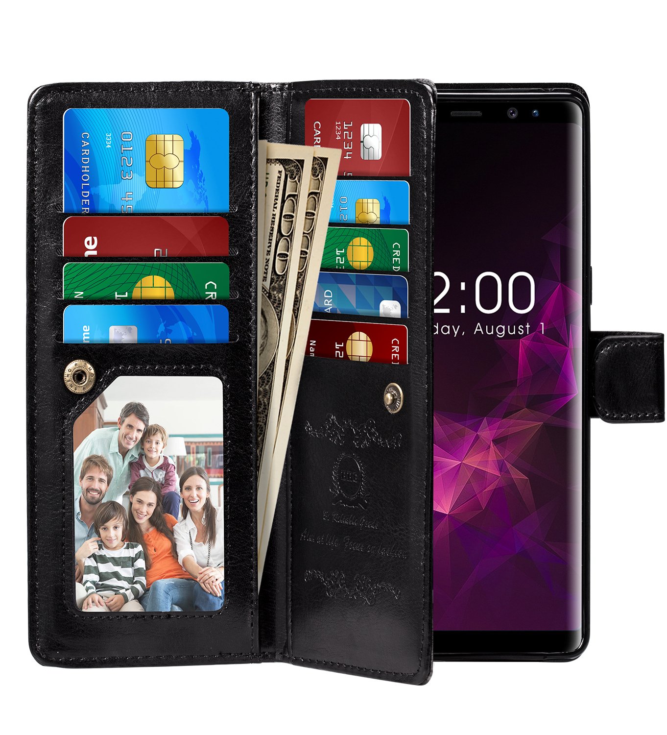 Note 9 Case, Pasonomi Note 9 Wallet Case with