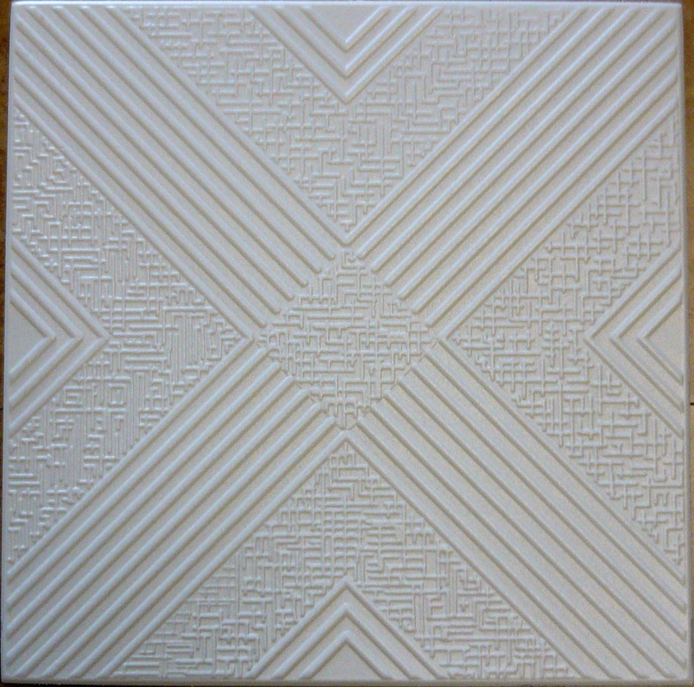 R34AW 20 x 20 Antique White Ceiling Tile Furniture & Decor