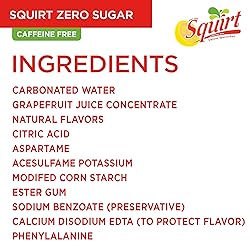 Squirt Zero Sugar Grapefruit Soda, 12 fl oz