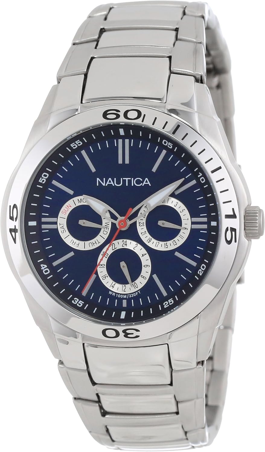 Nautica N13620G Wristwatch Men�s, Stainless Steel Silver