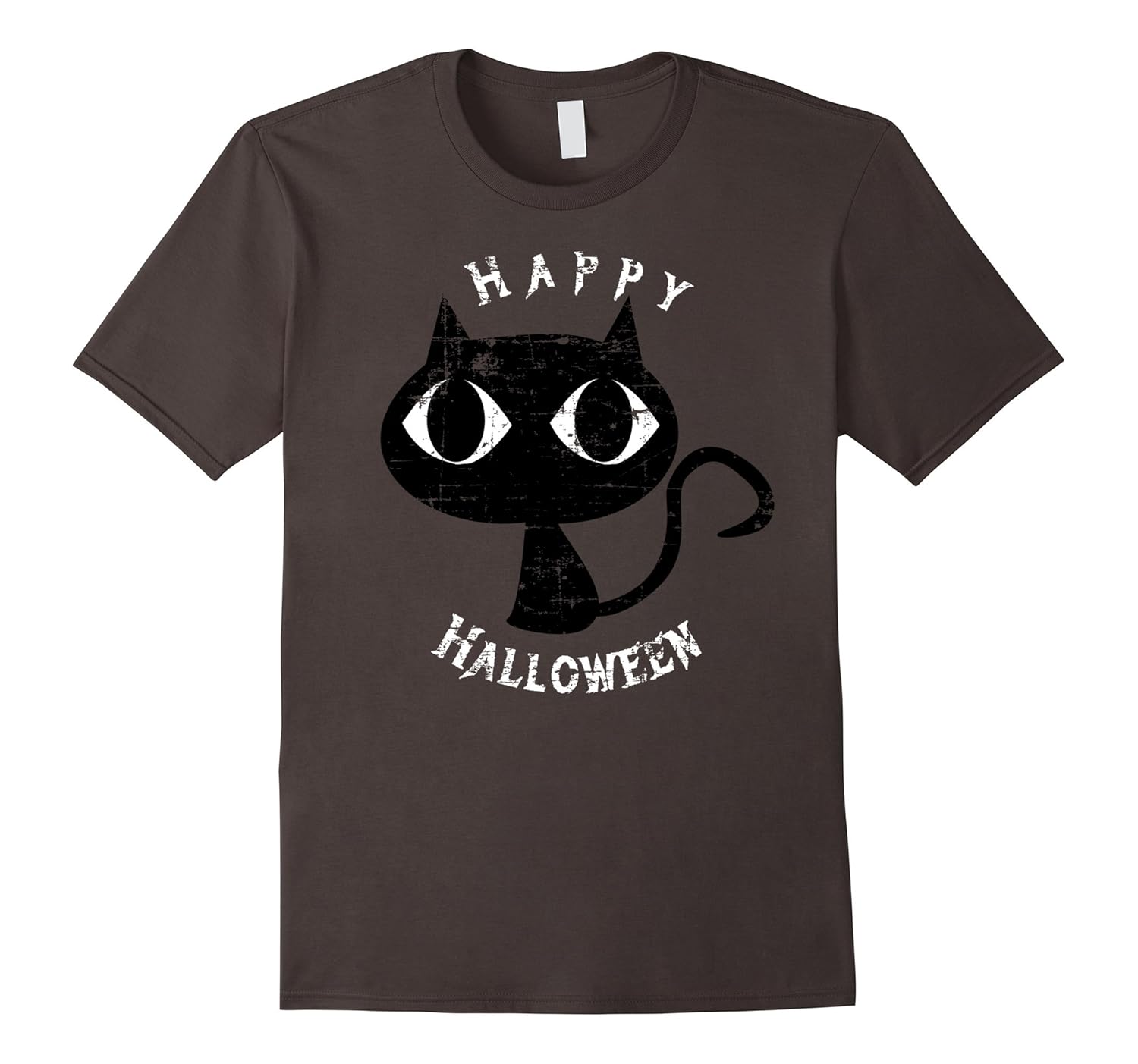 Happy Halloween Black Cat Fun Silly Cute Scary Top T Shirt- TPT