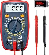 AstroAI Digital Multimeter Voltmeter Ohmmeter Blue Backlit LCD