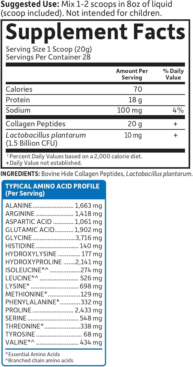 Garden of Life Grass Fed Collagen Peptides Powder - Unflavored, 28 Servings, Collagen Powder for Women Men Hair Skin Nails Joints, Collagen Protein Powder, Collagen Supplements, Hydrolyzed Keto: Health & Personal Care