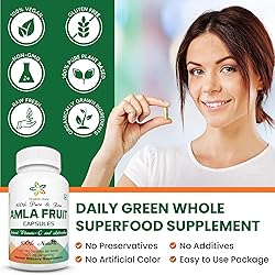 AMLA Capsules. 1000mg per Serving, 120 Veg