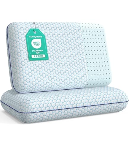 Amazon.com: Pharmedoc Cooling Memory Foam Pillows, 2 Pack
