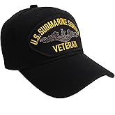 United States Submarine Service Veteran Ball Cap Hat - Dark Navy