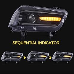 VLAND Multicolor Headlights Assembly Fit for Dodge