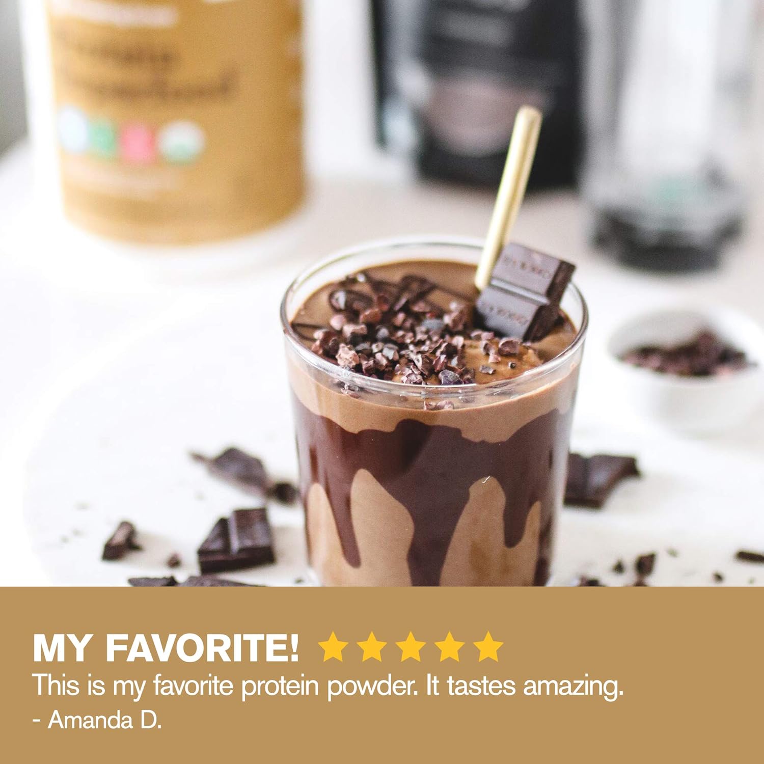 Amazing Grass Protein Superfood: Vegan Protein Powder, All-in-One Nutrition Shake, Chocolate Peanut Butter, 18 Servings : Grocery & Gourmet Food