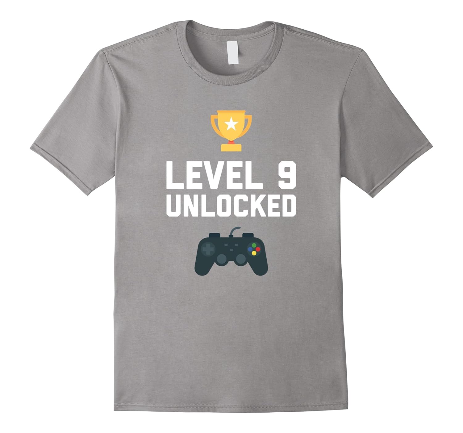 9th Birthday Shirt Gift 9 Year Old Level Up Gamer Tshirt-Rose