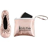 Women's Foldable Flats – Portable Ballet Slippers Shoes for Travel, Wedding – Fits in Purse