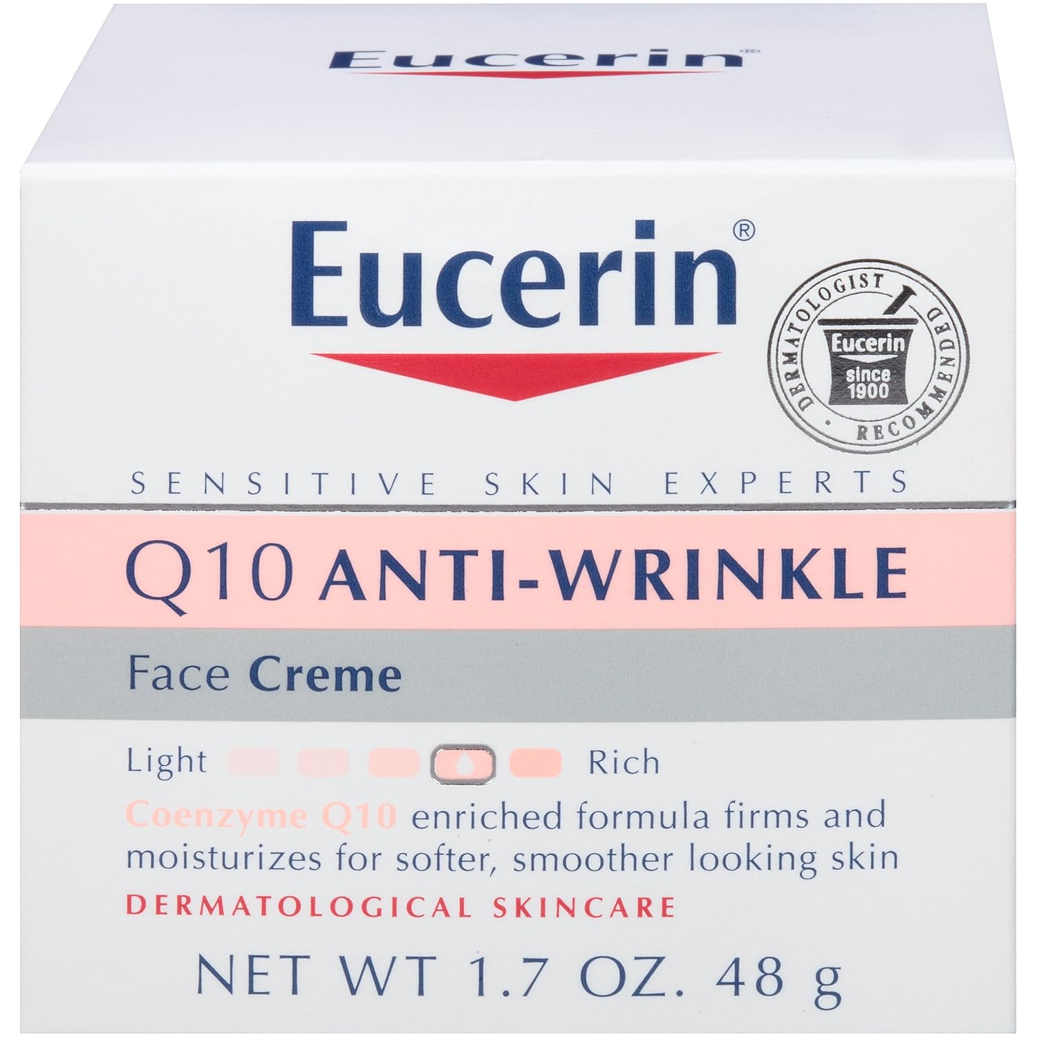 Eucerin Q10 Anti Wrinkle Day Face Cream + Night Cream | 1.7 oz (2 pack): Beauty