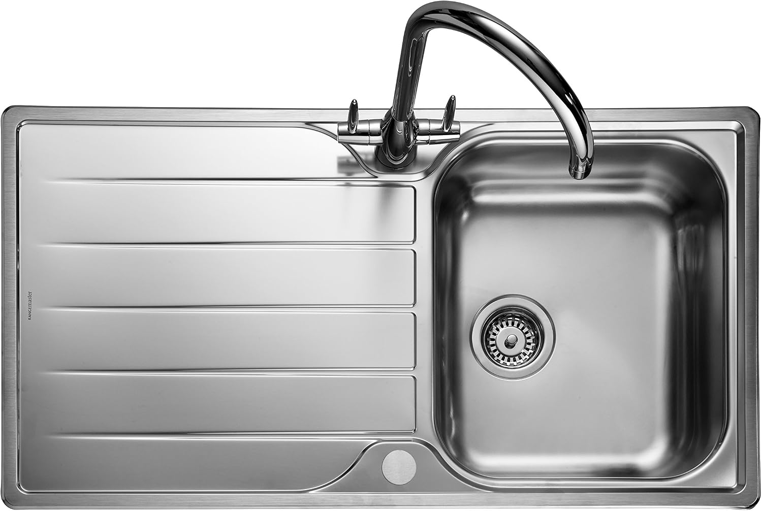 Rangemaster Michigan Countersunk - Sink Sink, Rectangular, Stainless Steel, Stainless Steel, 1 Breast, Rectangular)