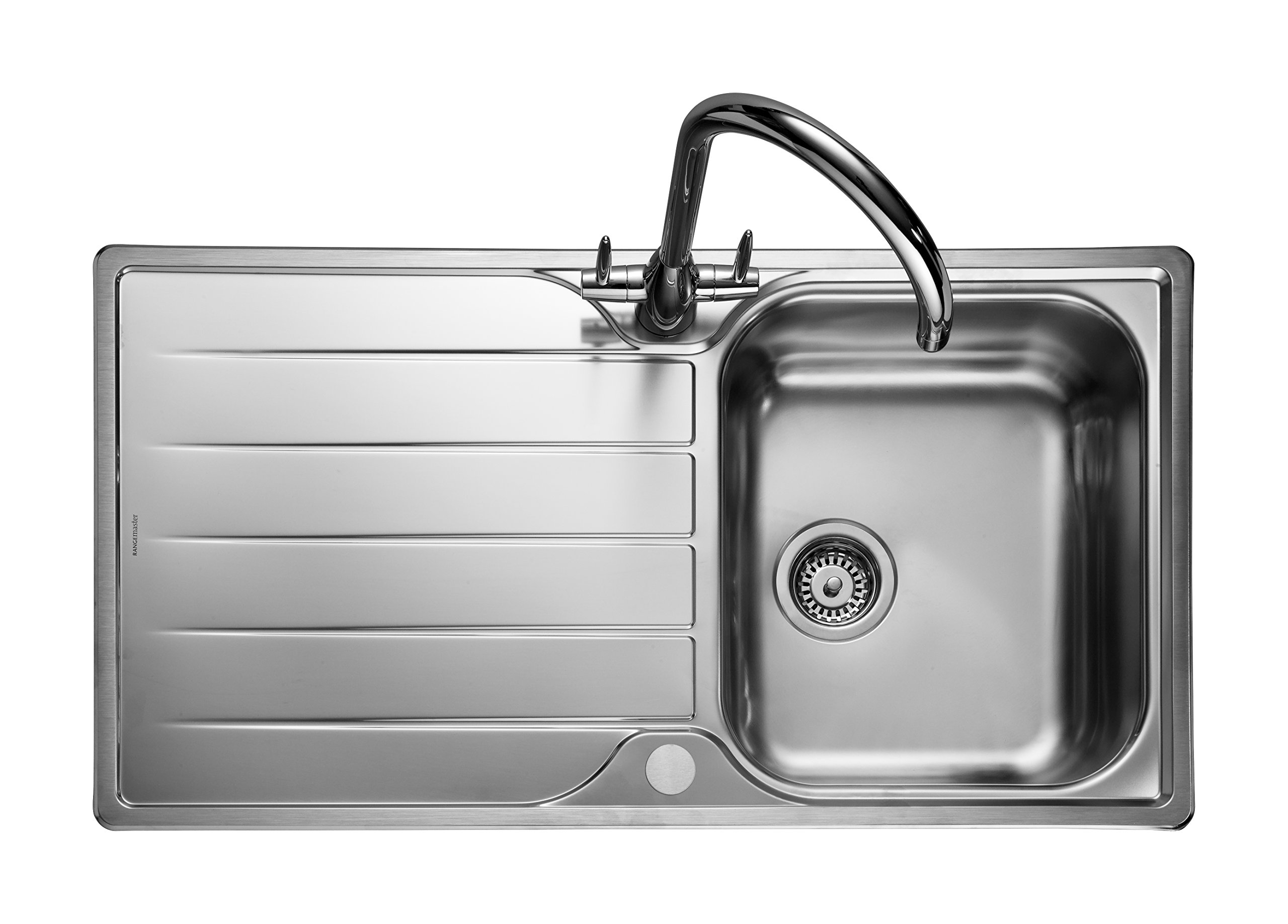 Rangemaster Michigan Countersunk – Sink Sink, Rectangular, Stainless Steel, Stainless Steel, 1 Breast, Rectangular)