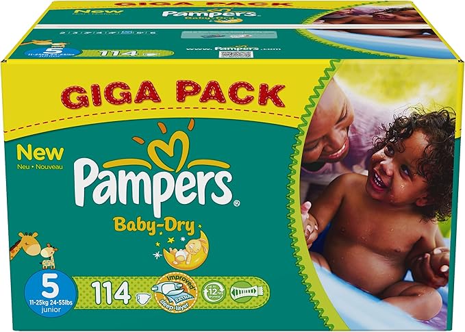 PAMPERS Baby Dry dětské pleny (5) Junior 11-23 kg / 46 ks PAMPERS Baby Dry dětské pleny (5) Junior 11-23 kg / 46 ks