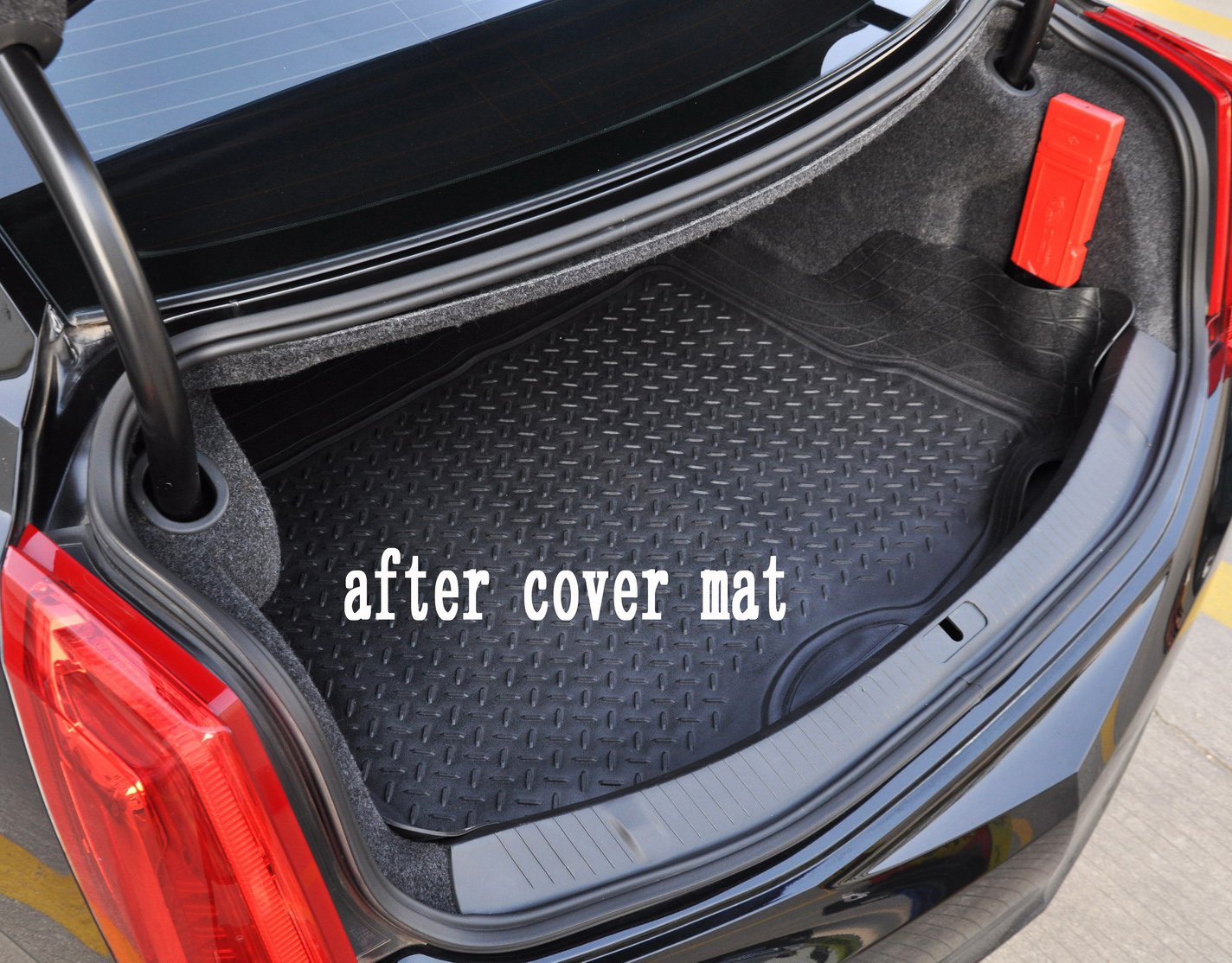 Gititlys Heavy Duty Rubber Car Trunk Cargo Floor Mat Cargo Liner Black Trim-to-Fit All Weather for Auto SUV Van Truck Jeep - by