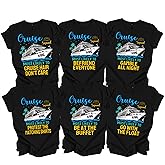 Most Likely to Cruise Shirts, Family Vacation T-Shirts, Funny Cruising Tshirts, Matching Trip Tee Black