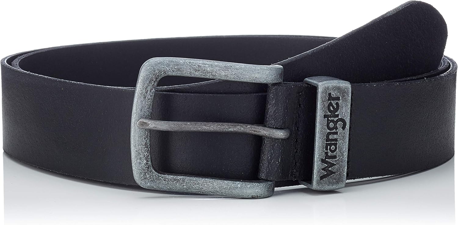 Wrangler Men's Basic Metal Loop Belt Amazon.co.uk Clothing