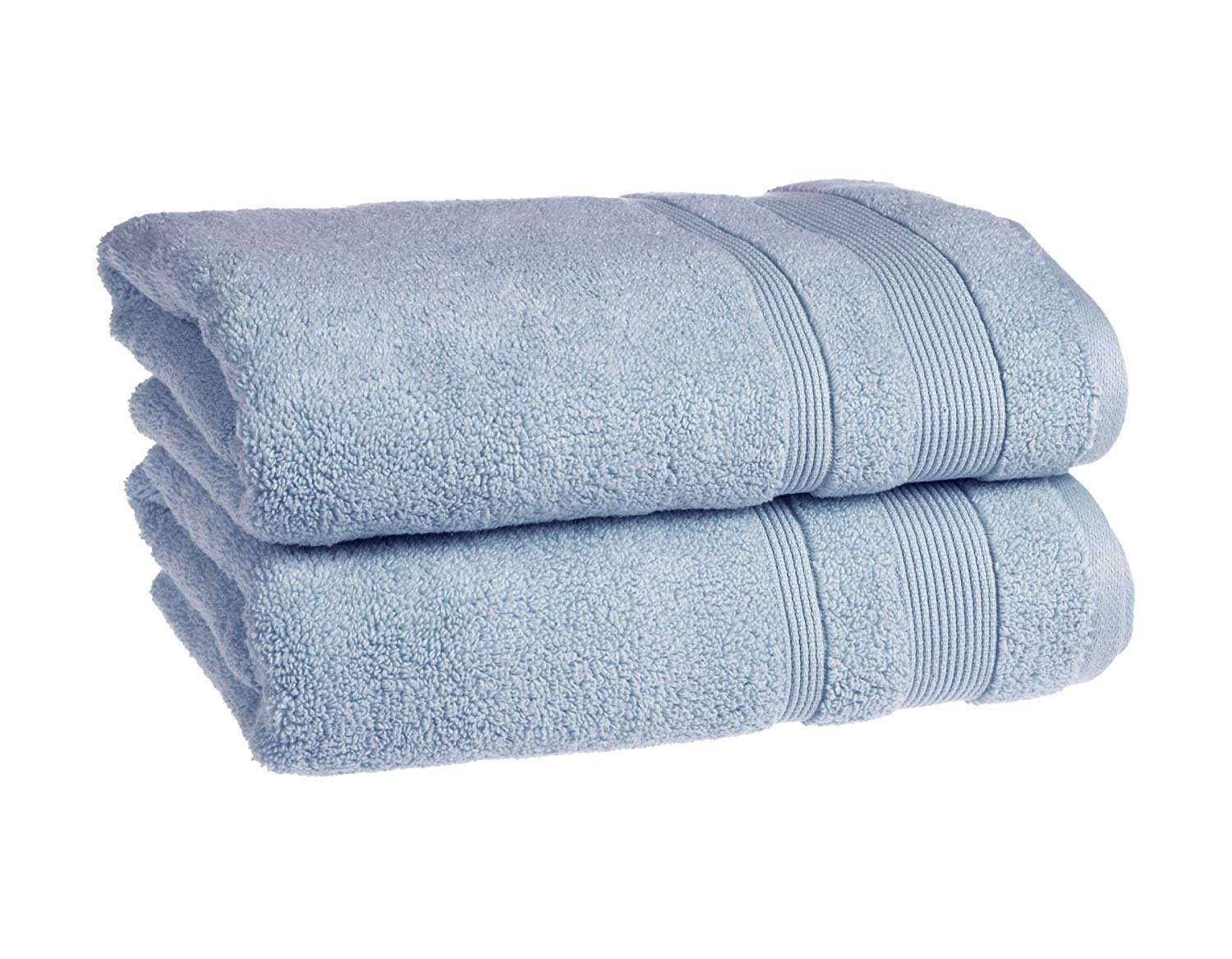 Blue 2x Bath Towels Allure Bath Fashions Luxury Supersoft Egyptian Cotton Towels 2 X Absorbent And Quick Dry Bath Towels Set 70 X 120cm 500gsm Bath Mats Samcancer Home Garden Store