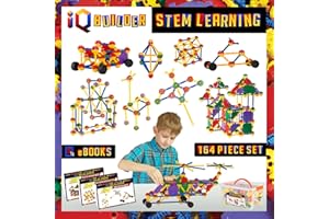 IQ BUILDER | STEM Learning Toys | Creative Construction Engineering | Fun Educational Building Toy Set for Boys and Girls Ages 3 4 5 6 7 8 9 10 Year Old | Best Toy Gift for Kids | Top Blocks Game Kit
