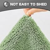wyewye Microfibre Bath Mat 2cm Thick 40x60cm Light Green Non-Slip view 7