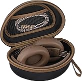 Hard Headphone Case for Beats Solo 4, Studio Pro, Solo 3, Studio 3, Solo 2,Over Ear Headphone Carrying Case with Storage Cable Bag Strap for Travel (Black_Coffee)