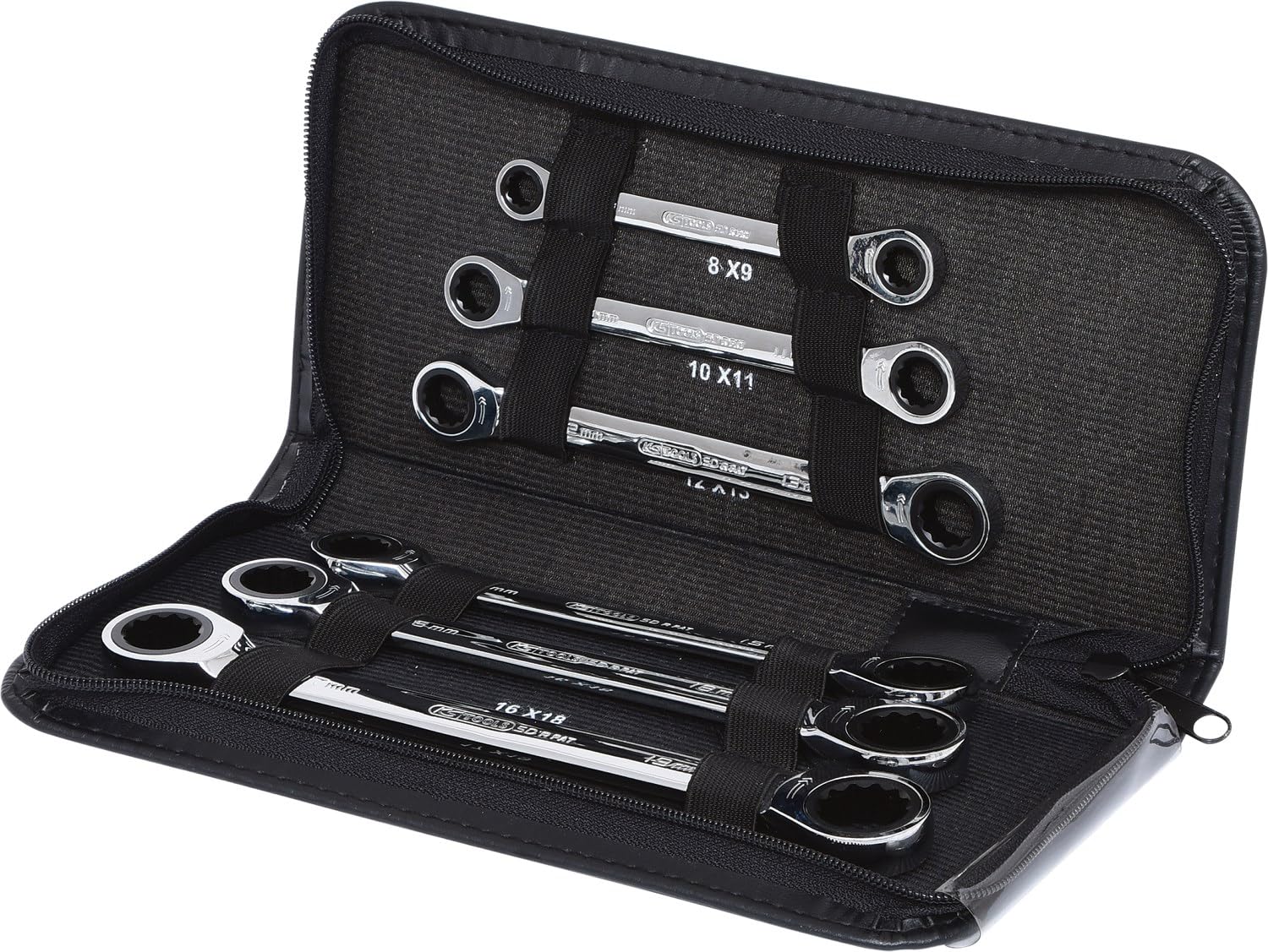 KS Tools 503.4557 GearPlus Double Ring Ratchet Spanner Set (6 Pieces)
