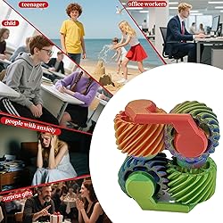 2Pcs 3D Printed Fidget Toys for Adults,Mini Finger