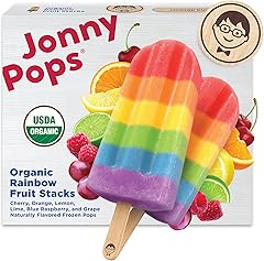 Jonnypops, Frozen Pops Rainbow Fruit Stacks 8 Count Organic, 14.8 Fl Oz