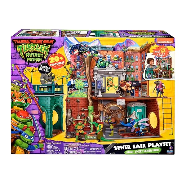 TEENAGE MUTANT NINJA TURTLES: MUTANT MAYHEM SEWER LAIR PLAYSET BY PLAYMATES TOYS