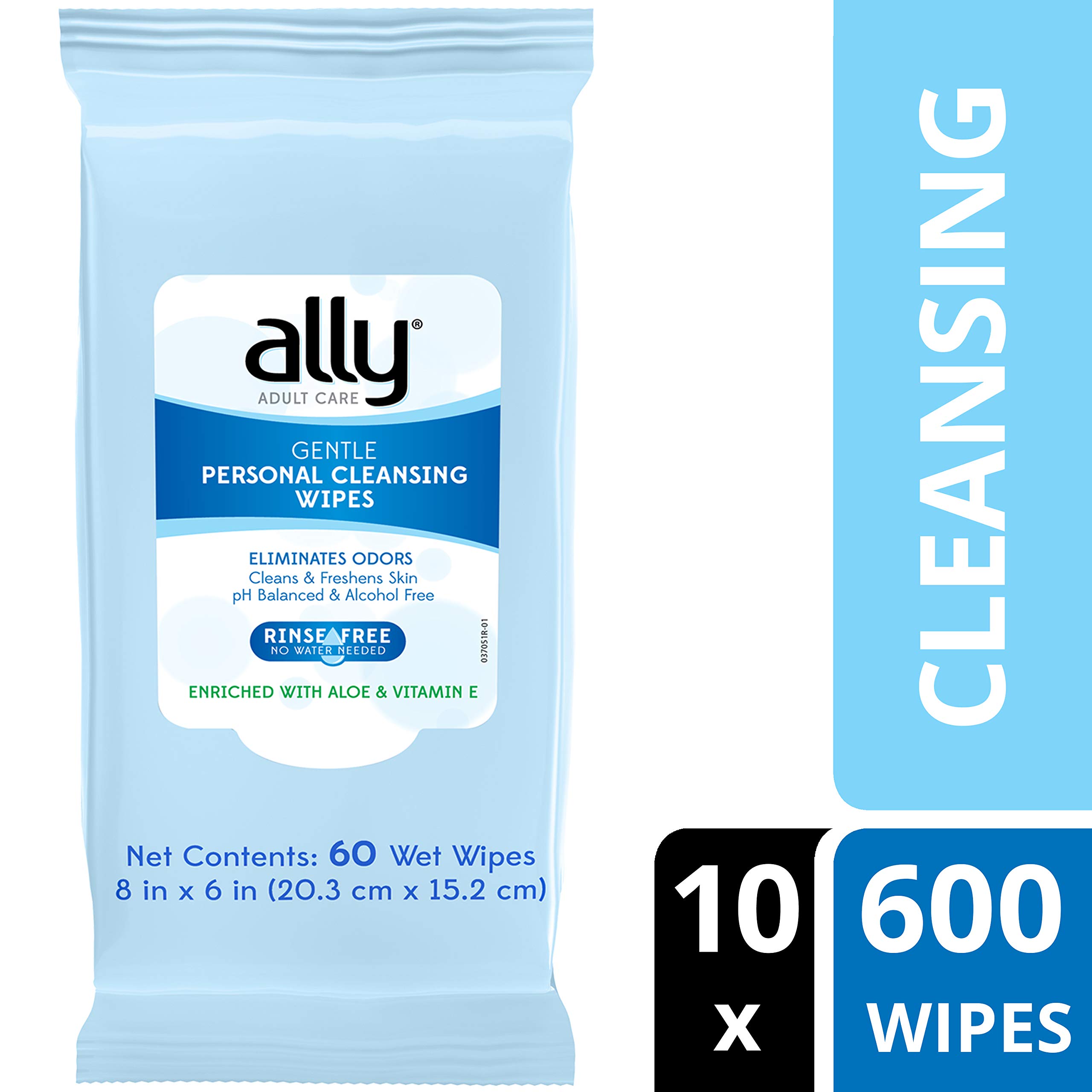 Ally Rinse Free Shampoo and Body Wash with Aloe, 8 Fluid