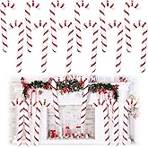 12Pcs Inflatable Candy Canes for Christmas Decorations,35 Inch Candy Sticks Balloon,Large Candy Canes Balloons for Xmas Indoor Outdoor,Party Favors