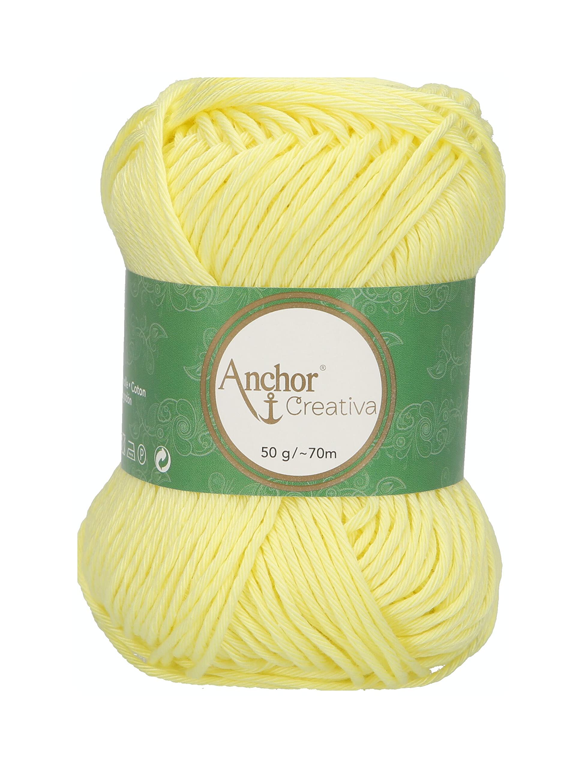 Anchor Crochet Yarn, 100% Cotton, 100, Stärke 8, 70m