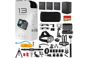 GoPro HERO13 Black Extended Power Bundle 5.3K60 Action Camera | Ideal for Adventure, Vlogging + 2 Extra Enduro Battery + Dual