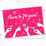 Olivia Samuel 20 Pack 70th Birthday Party Invitations with Envelopes view 4