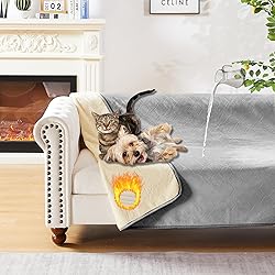LPMOERA Reversible Couch Cover Waterproof Blanket
