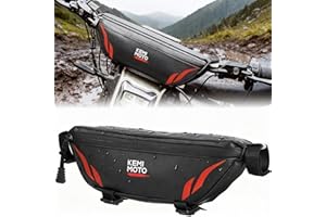 KEMIMOTO Motorcycle Handlebar Bag Universal Waterproof Front Storage Bag Bicycle Handlebar Bag Compatible with Sur-Ron Light Bee X and S X160 X260 Talaria Sting Segway Electric Dirt Bike