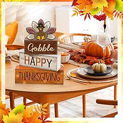 Lineshading 4 Pcs Fall Decorations for Home