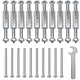 Rrina 10Pcs 86 Type Wall Box Repair Tool Electrical Light Switch Socket Junction Stash Bottom Boxes Repairer Cassette Embedded Installation Maintenance Support Rod