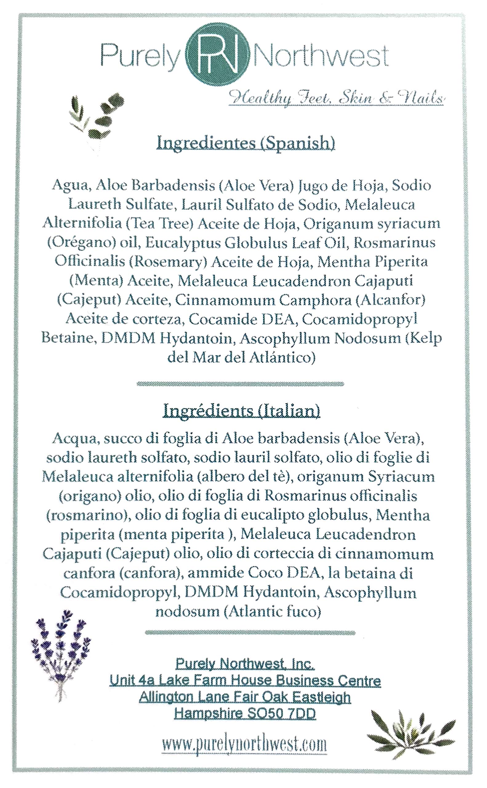 Antifungal Tea Tree Oil Body Wash, Helps Athletes Foot, Ringworm, Toenail Fungus, Jock Itch, Acne, Eczema & Body Odor- Soothes Itching & Promotes Healthy Feet, Skin and Nails 9oz. - Image 5