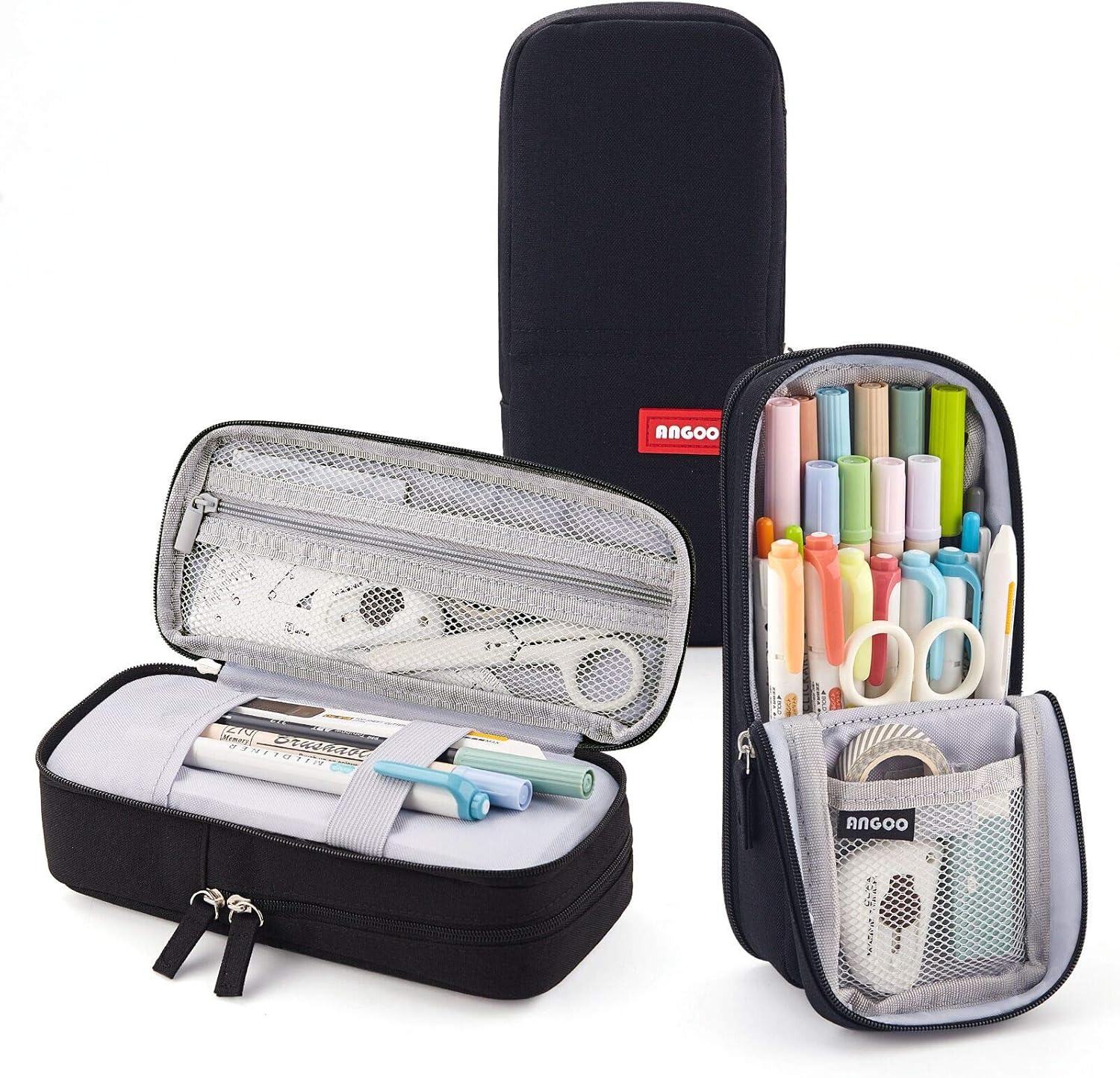 CICIMELON Standing Pencil Case Large Capacity Foldable Pencil Pouch