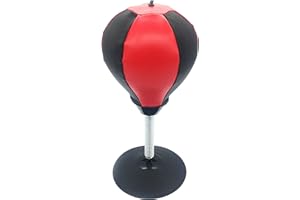 Silfrae Stress Buster Desktop Punching Bag Desktop Punching Bag Stress Relief Desktop Punching Ball with Pump Speed Bag Refle