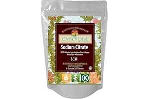 CAPE CRYSTAL Sodium Citrate 100% Food Grade | Prevents Early Gellation in Spherification - Kosher Certified ( 8 Oz)