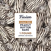 Sugar Free Peanut Butter Bars, 1 Pound Bulk Bag, Individually Wrapped | Crunchy, Crispy Peanut Butter Flavor, Sugar-free, Gluten Free, Kosher, Vegan, Great For Snacking