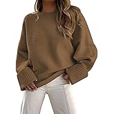 LILLUSORY Women's Oversized Sweaters Fuzzy Chunky Warm Pullover Sweater
