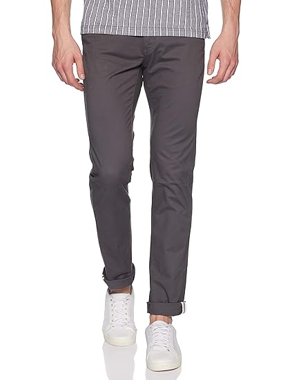 Buy Indian Terrain Men's Slim Fit Casual Trousers at Amazon.in