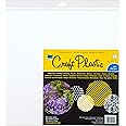Grafix Opaque Craft Plastic – Opaque .010” Craft Plastic Film, Durable and Flexible Film, Perfect for DIY Crafts, Mixed Media, Fluid Art, Watercolors, and Stamping White, 12 x12”, Pack of 4